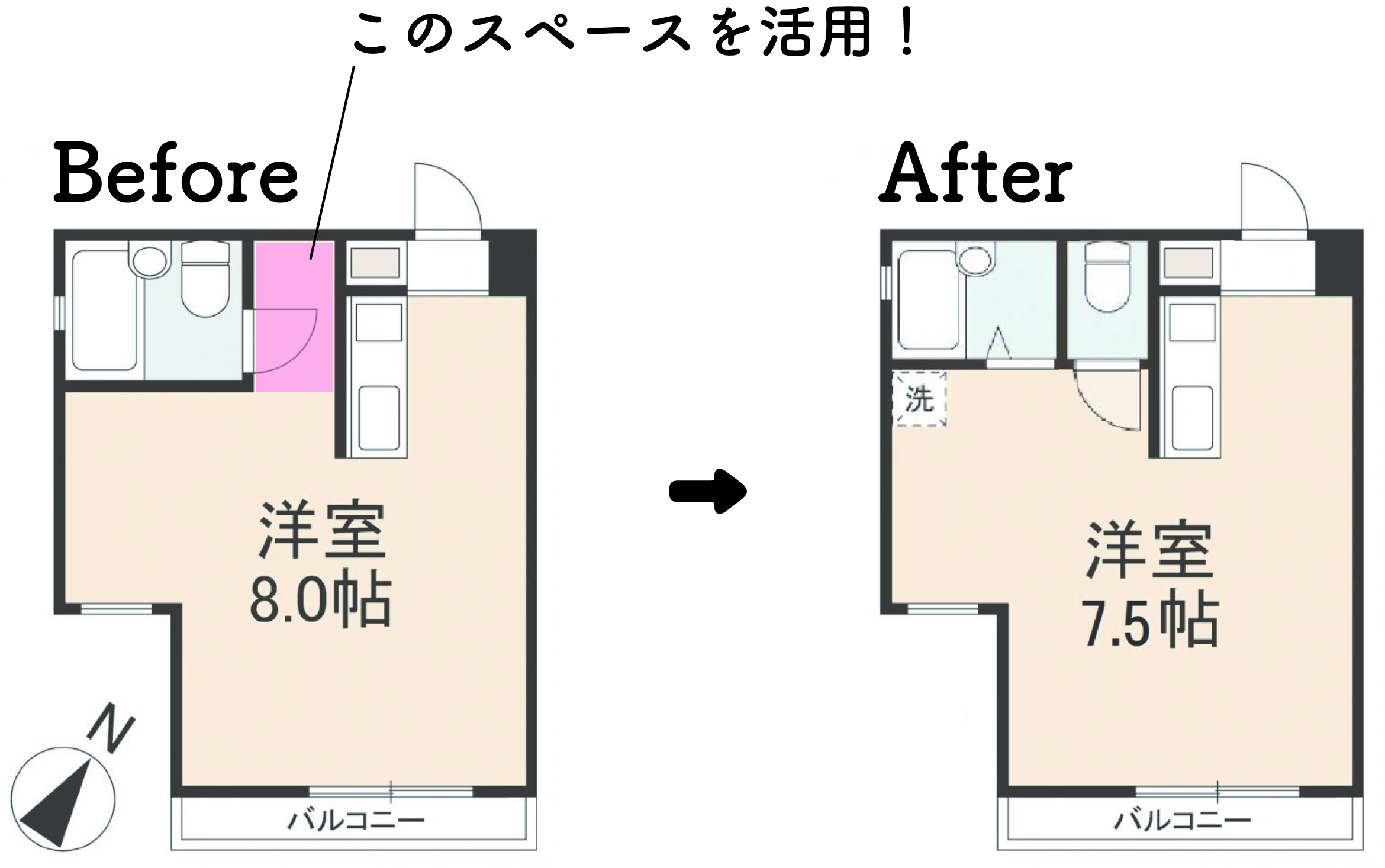 平面図 Before After